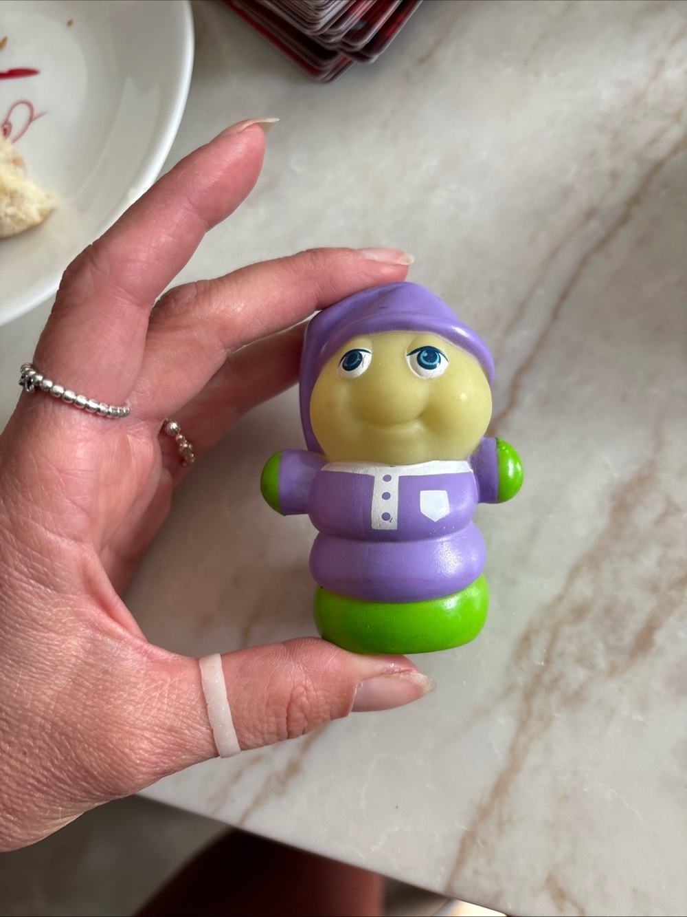 1985 Hasbro Glo Worm Glow in the Dark Figure Vintage As Shown